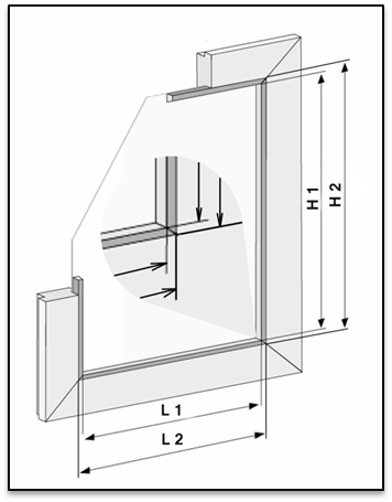 rolete textile cu caseta standard